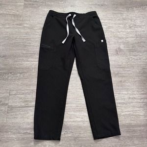 Figs Pants Womens Extra Small Black Drawstring Technical Collection Scrubs Nurse